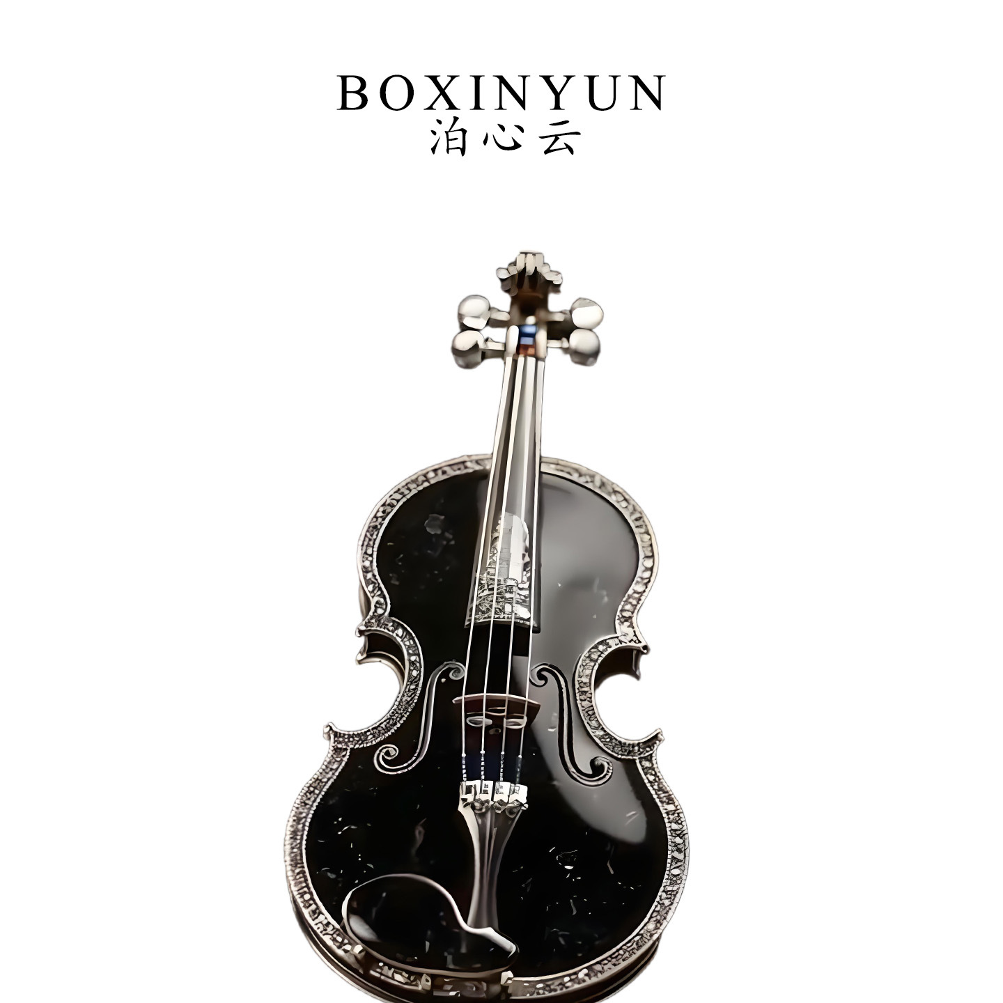 Boshen Cloud Original Design Violin Brooch Literary Retro High Quality New Niche Unique Gift Accessories
