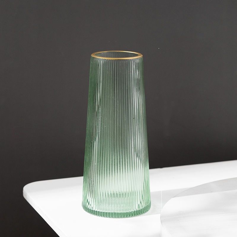 Vertical verde estampado oro