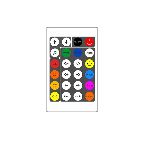 Remote control, 24 keys