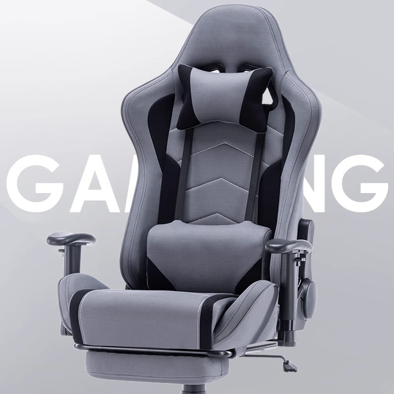 Silla de deportes electrónicos, silla de computadora doméstica, cómoda silla de jefe giratoria de elevación reclinable, silla de juego ergonómico, silla giratoria de cuero