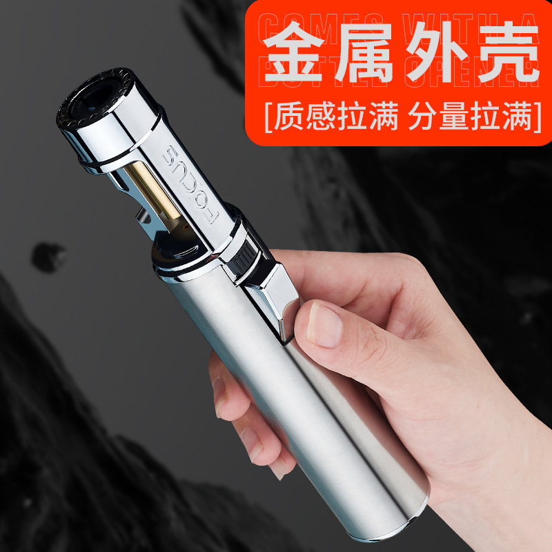 Focus Sg013 Handheld High-Power Pen Welding Gun High Temperature Spray Gun Blue Flame Inflatable Windproof Creative Lighter