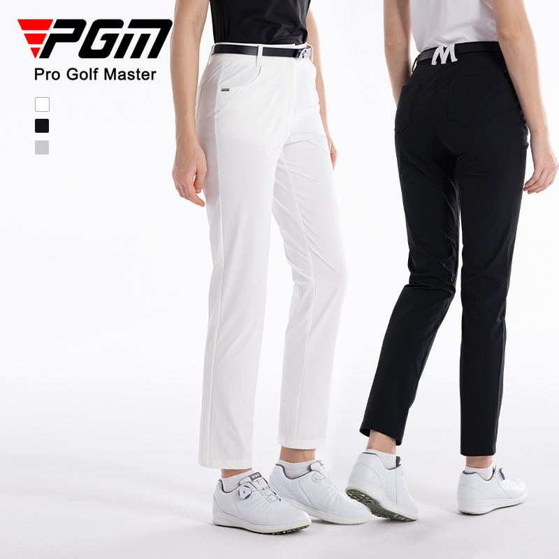 Pgm Women's Golf Pants Spring and Summer Straight Pants Versatile Sports Long Pants Clothing Back Waist Unique Design Pgm Women's Golf Pants Spring and Summer Straight Pants Versatile Sports Long Pants Clothing Back Waist Unique Design