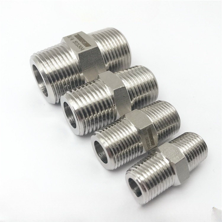 TENHEFLOW  气压管路直通管件不锈钢卡套插管接头CR0302 英制1/4