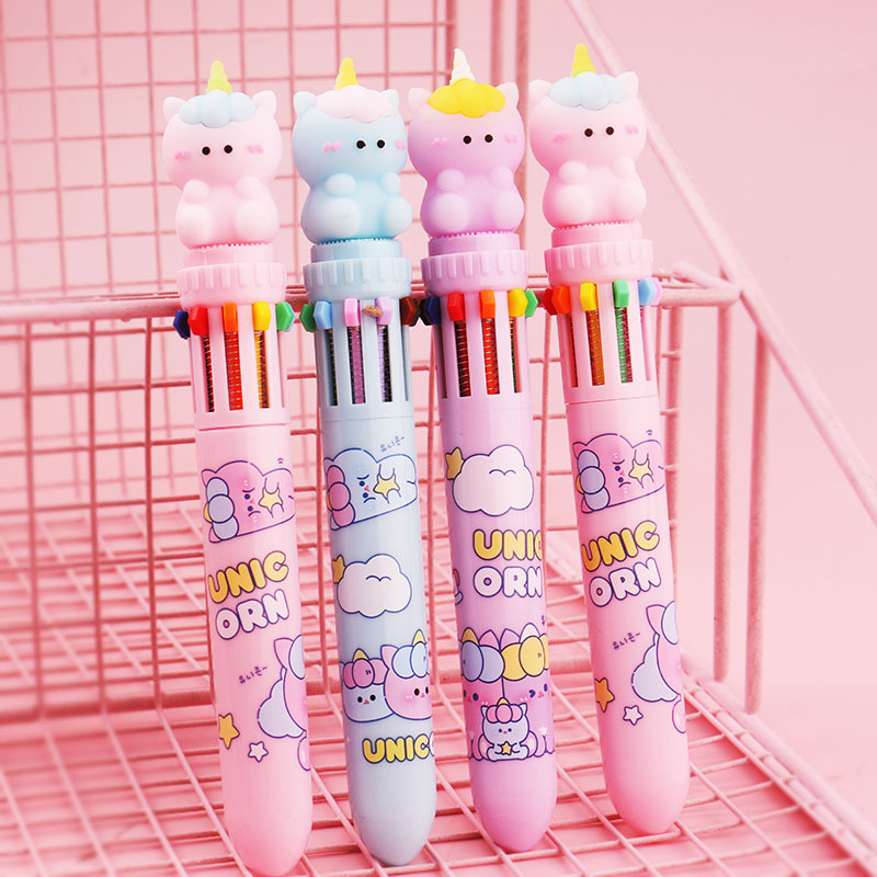 12 bolígrafo creativo 12 colores multifunción bolígrafo de color estudiantes bolígrafo multicolor bolígrafo atómico NaYou