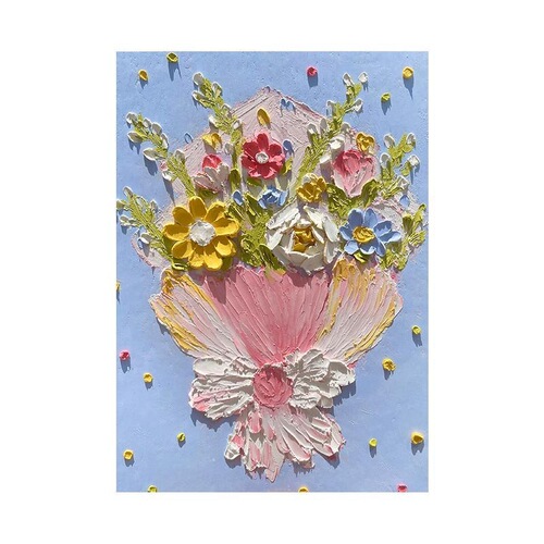 Cream quartz sand acrylic diy digital oil painting filled three-dimensional texture painting materials hand-filled decorative sand painting