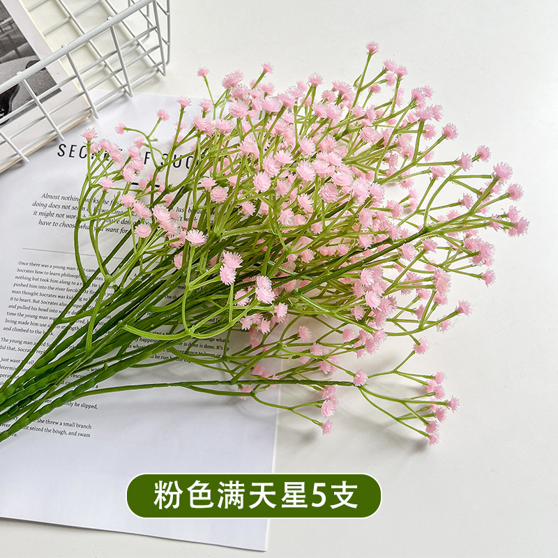 Una sola flor de simulación de flores falsas de decoración de boda mano ramo de flores hechas a mano con sensación de goma suave flores de plástico al por mayor