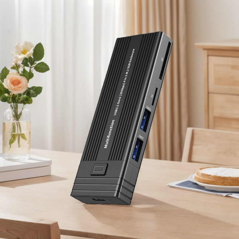 M.2m2 Solid State Hard Disk Box SATANVME Dual Protocol USB3.1 Computer External SSD Mobile 10Gbps Box M.2m2 Solid State Hard Disk Box SATANVME Dual Protocol USB3.1 Computer External SSD Mobile 10Gbps Box