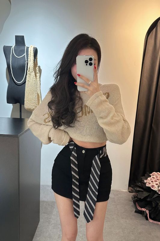 韩魅儿辣妹短裙潮女夏季新款浅色高腰显瘦修身a字包臀半身裙7023|undefined