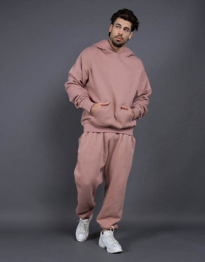 Nuova felpa con cappuccio nera da 400 g, per uomo e donna, con spalle cadenti, oversize, foderata in pile, spessa e calda, unisex, invernale_voghion.com