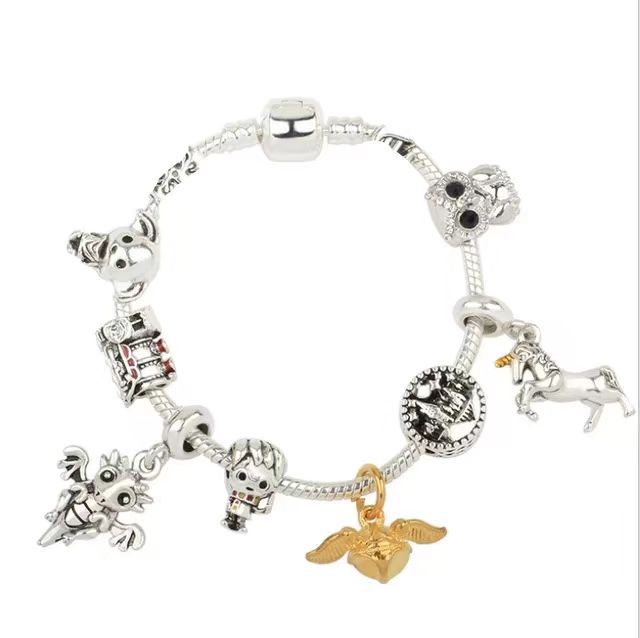 Panjia Diy de dibujos animados con cuentas encanto pulsera transfronteriza suministro directo de fábrica al por mayor Mickey Mouse pulsera