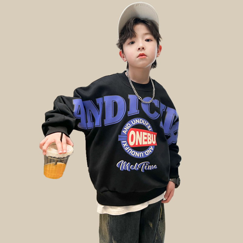 Fiúk divatos márkás kapucnis pulóvere 2024-re, új tavaszi összeállítás, robbanékony utcai huligán és mutatós felső, közepes és nagy méretben_voghion.com