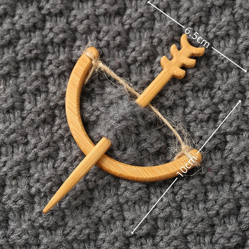 外贸热销Wooden Flower Daisy Pattern Brooch木制胸针送女孩礼物|undefined