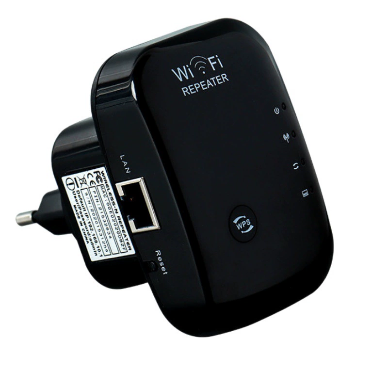 Беспроводной повторитель 300M, 2,4G, настенный маршрутизатор, улучшенный усилитель сигнала Wi-Fi на большие расстояния, с двумя антеннами