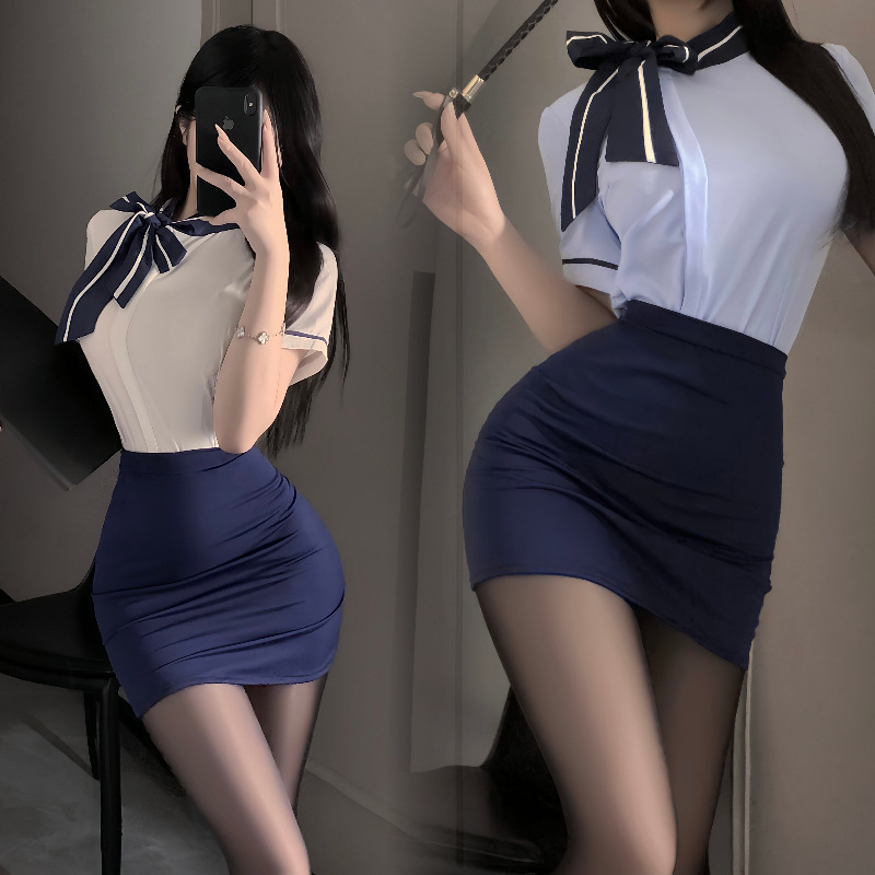 Flight Attendant Uniforms Professional Wear Women Private Stewardess Sexy Lingerie Uniform Cosplay Costume Dropshipping