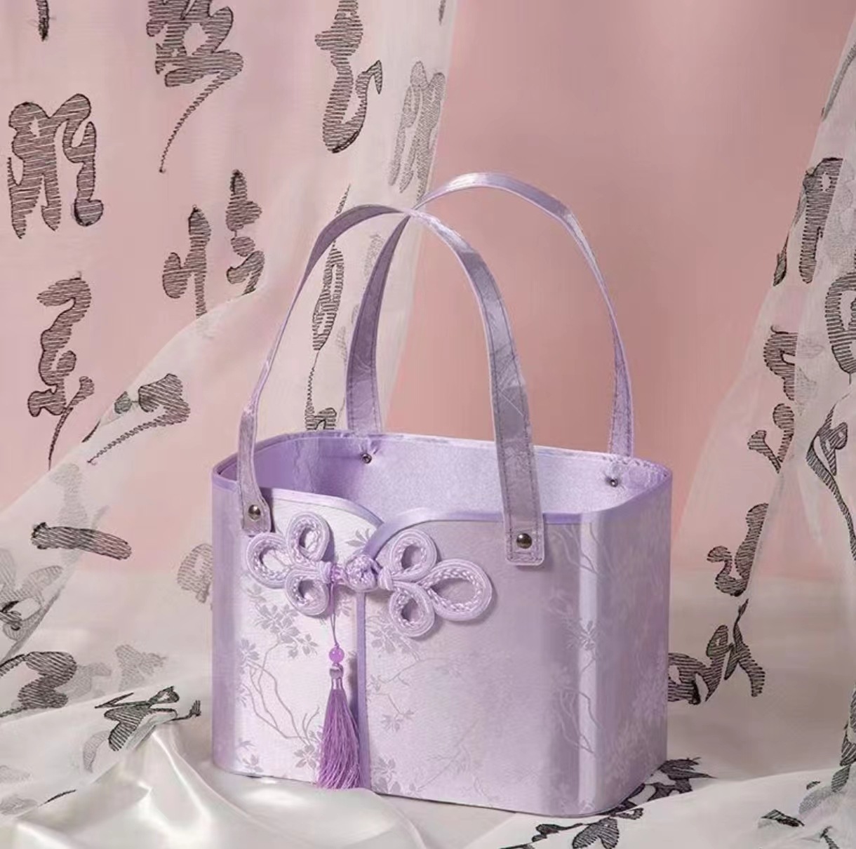 Nuevo estilo chino retro flange brocade satin abrazar barril de boda regalo de cumpleaños regalo de boda de negocios caja de regalo