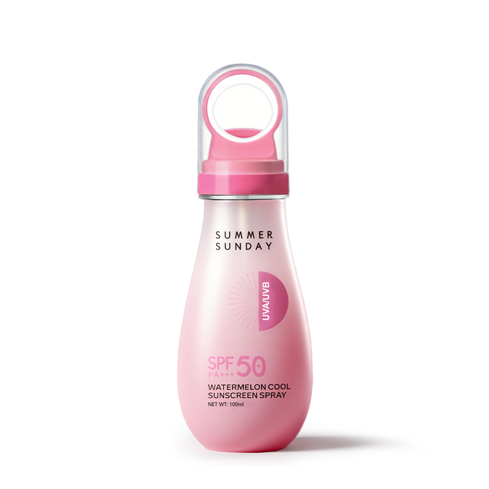 Transfronterizo PAGE VINE Watermelon Spray anti-ultravioleta de alto rendimiento anti-transpiración de apertura pequeña refrescante control de aceite humectante comercio exterior