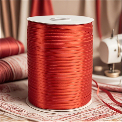 红色6mm580码涤纶织带D16蝴蝶结丝带diy手工内衣袜子服装花边辅料|ru