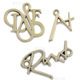 Metal Signage Silver Hanging Electrocarnation English Letter Trademark Nameplate Clothing Luggage LOGO Customizhi Hardware LOGO