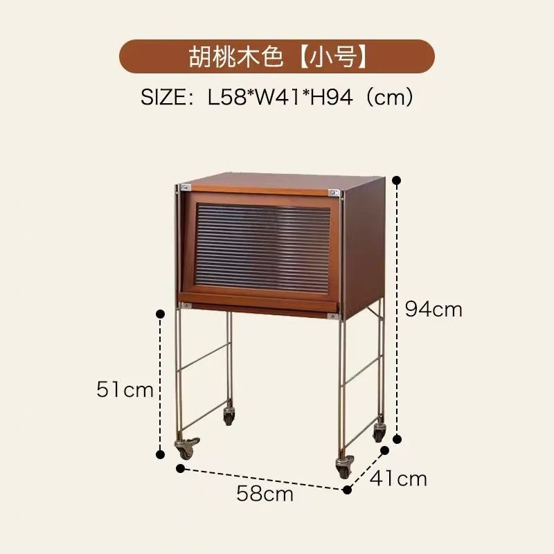 작은 캐비닛 유리문 [소나무]