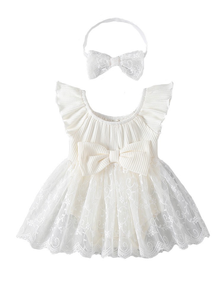 화이트 스타 나비 스커트