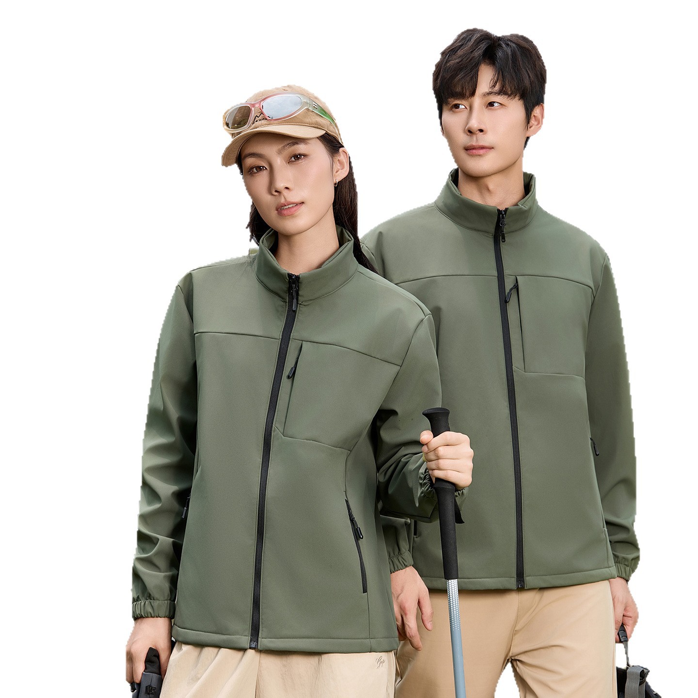 Capa de asalto de cuello blando, ropa de grupo para hombres y mujeres con grafeno de lana grueso impermeable a prueba de viento, chaqueta de senderismo, ropa de montaña