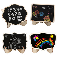 小黑板展示小畫板擺件 家居裝飾標牌 迷你留言板展示木質工藝品批