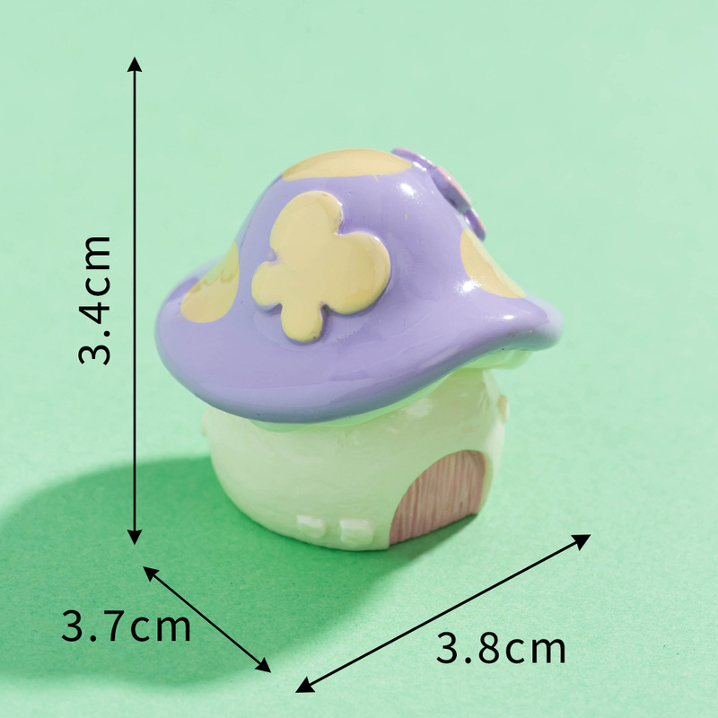 苔藓微景观可爱精灵蘑菇小屋房子树脂工艺品 diy装饰配件桌面摆件|undefined