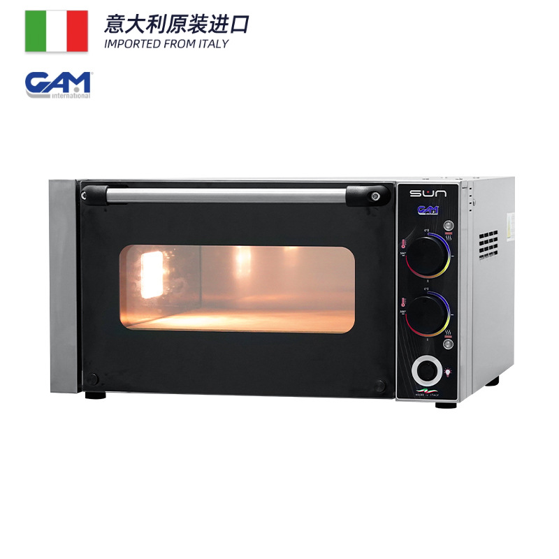 GAM意大利原装进口电披萨炉500度烤箱商用单层1盘比萨炉