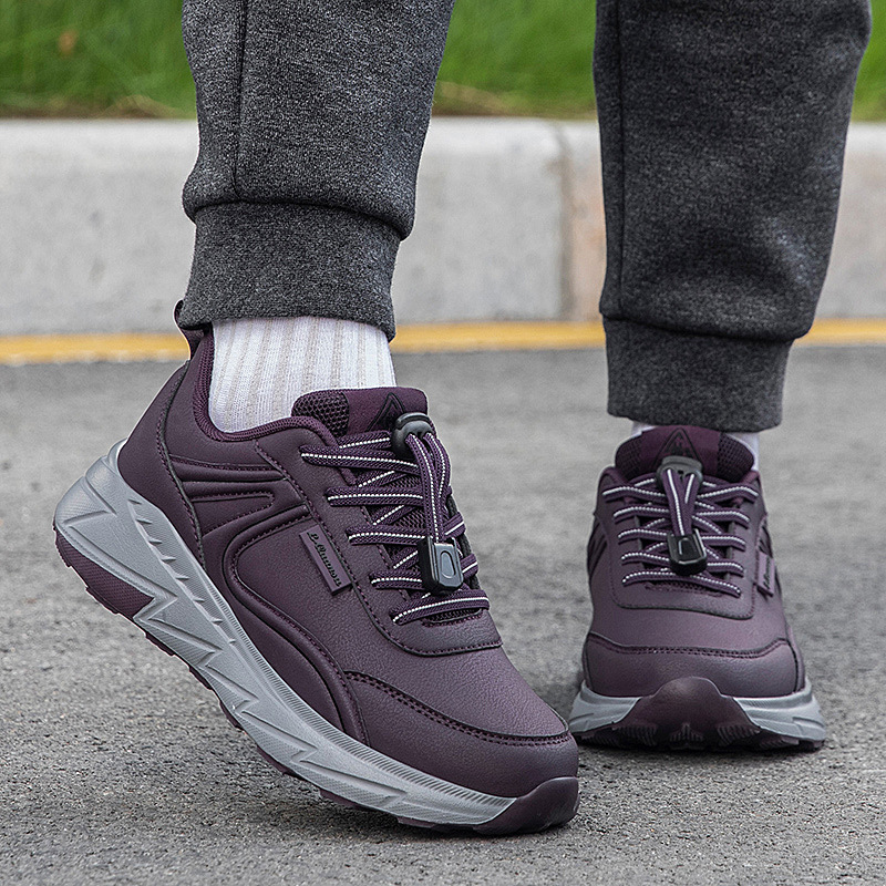 Zapatos para hombres de edad avanzada Otoño nuevo cuero impermeable zapatos casuales para caminar zapatos para hombres de mediana edad papá zapatos de viaje