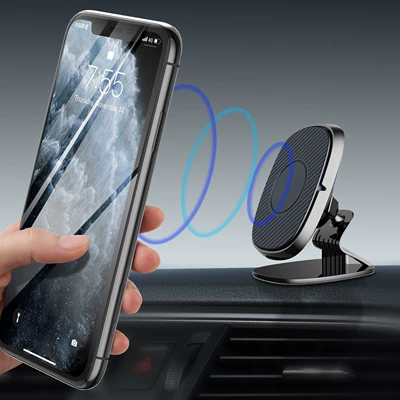 Car phone holder three-dimensional rotation car magnetic suction