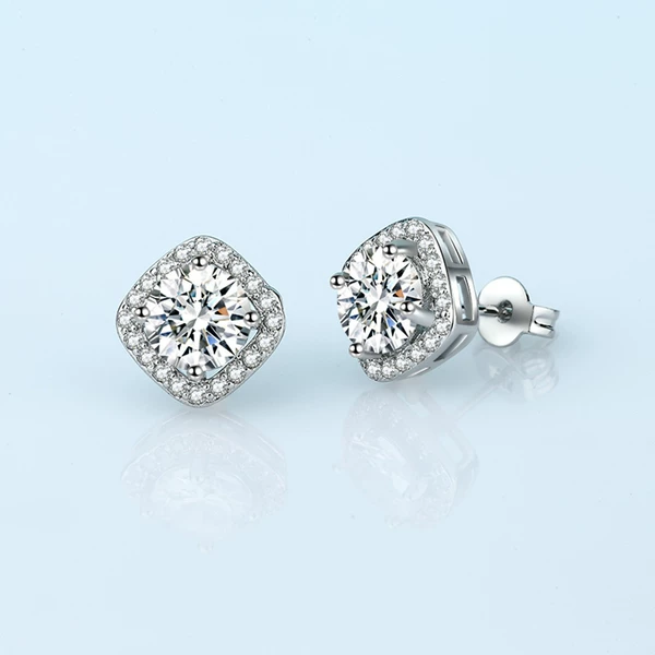 Earrings, 1 carat