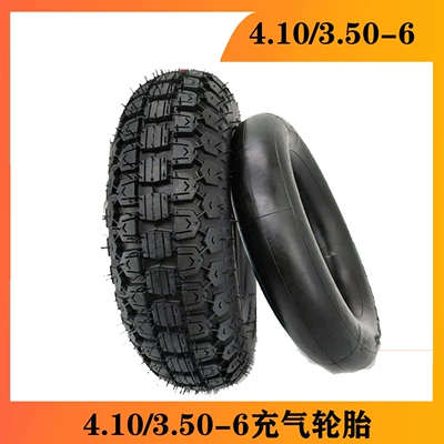 Factory wholesale electric scooter Scooter tire 4.10/3.50-6 vacuum tire inner and outer tire thickening
