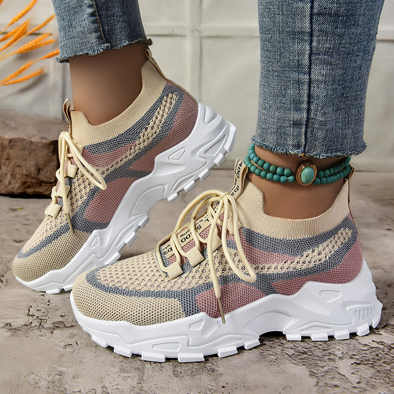 Zapatos de mujer de moda verano nuevo estilo transfronterizo suela blanda zapatos de papá ligeros zapatos de mujer zapatos deportivos transpirables de talla grande