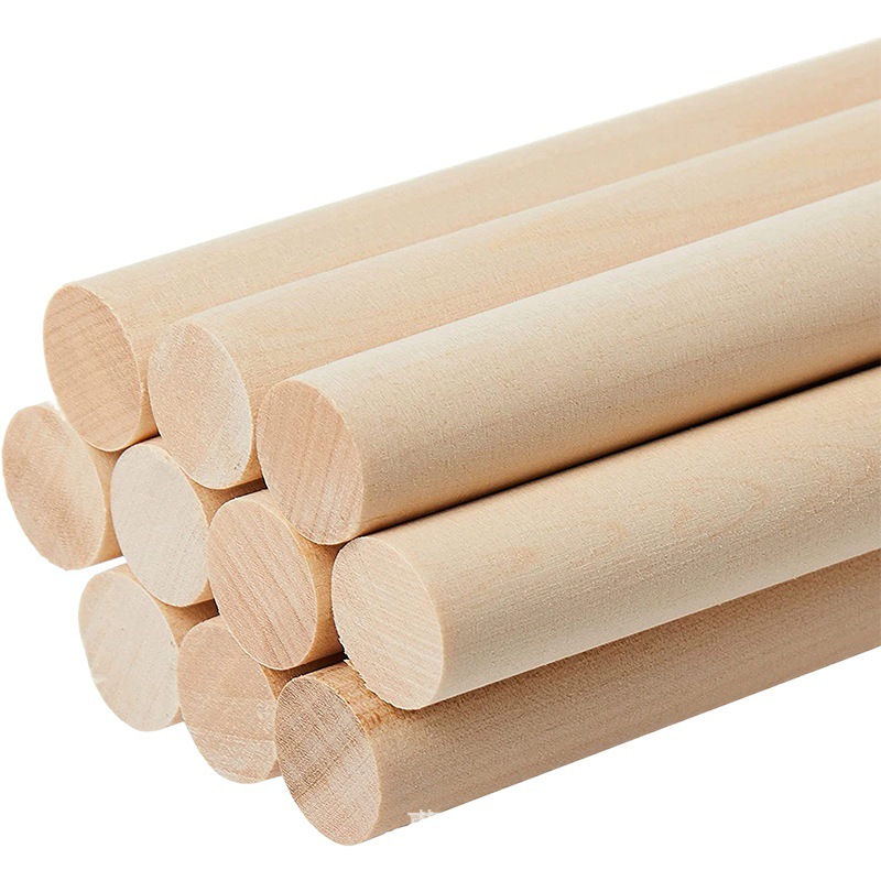 Manufacturer Supplies Round Wooden Sticks, Wooden Sticks, Solid Round Wooden Strips, Clothes Hanging Rods, DIY Handmade Materials, Tapestry Wooden Sticks