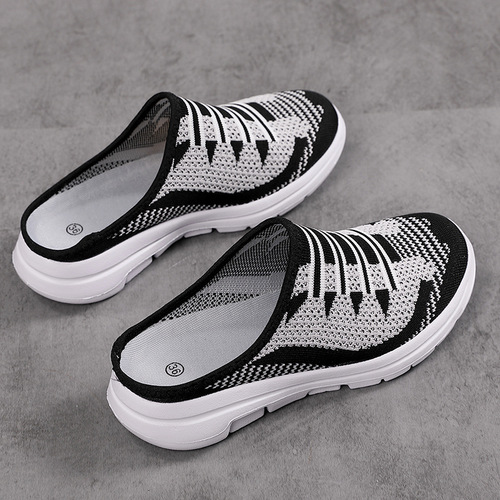 2024 summer women's outdoor half-mug casual outdoor shoes cross-border beach lazy slip-on breathable mesh shoes