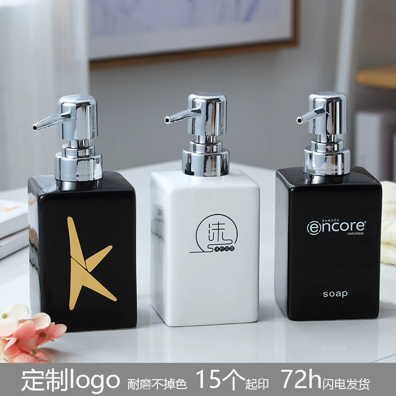 Hand sanitizer, high quality capacious plastic minimalistic container for commercial use