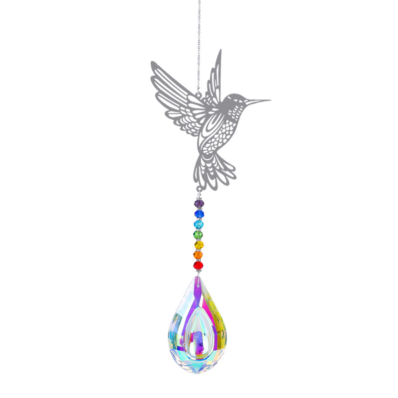 Christmas Festival Butterfly, Snowflake Pattern Christmas Pastoral Butterfly Snowflake Crystal Pendant Wall Art