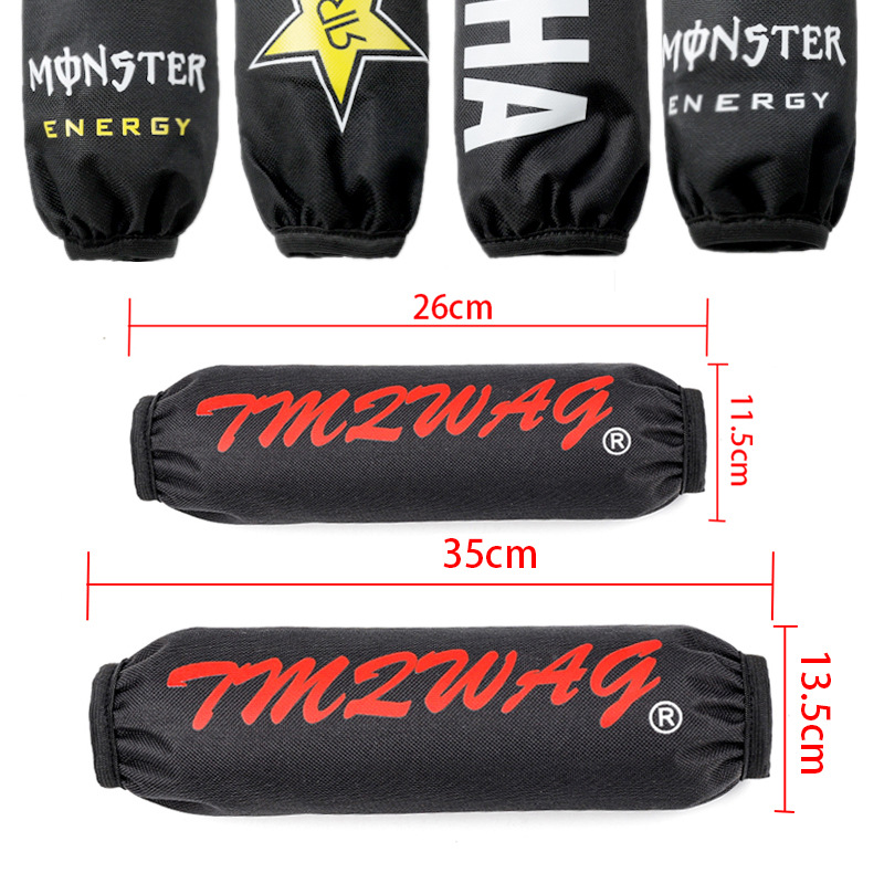 Off-road motorcycle modified accessories shock absorber shock absorber spring protective cover waterproof and dustproof Velcro shock absorber cover