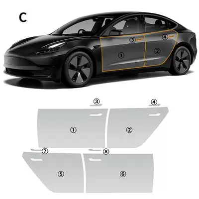 Car paint protective film Car Body Invisible Tpu - package-three-tpu