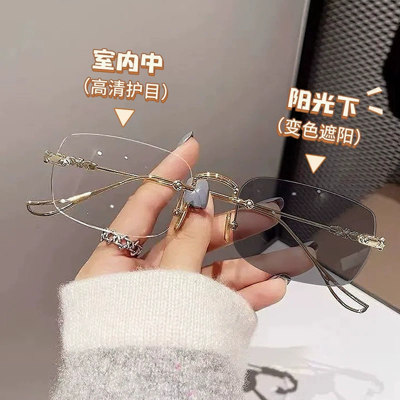 Korean style ins стиль интернет-знаменитость чистое желание без макияжа, без оправы и обесцвечивания, может быть оснащено рецептными анти-голубого света оптические очки для близорукости для женщин
