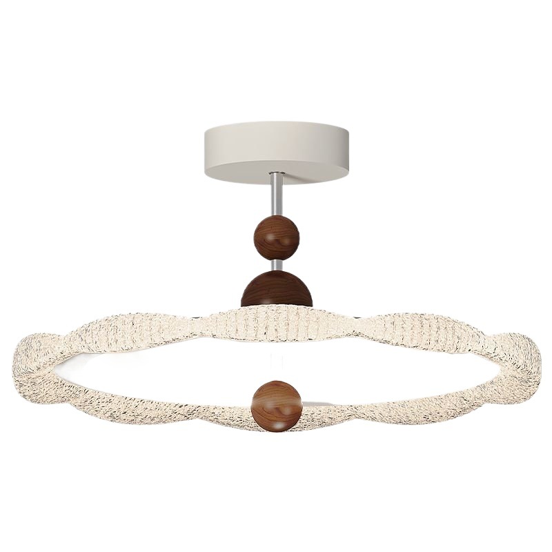 Lámpara de dormitorio de estilo antiguo francés, madera, dormitorio principal, protección ocular de viento crema, luz de comedor de espectro completo, luz de techo de ventilador