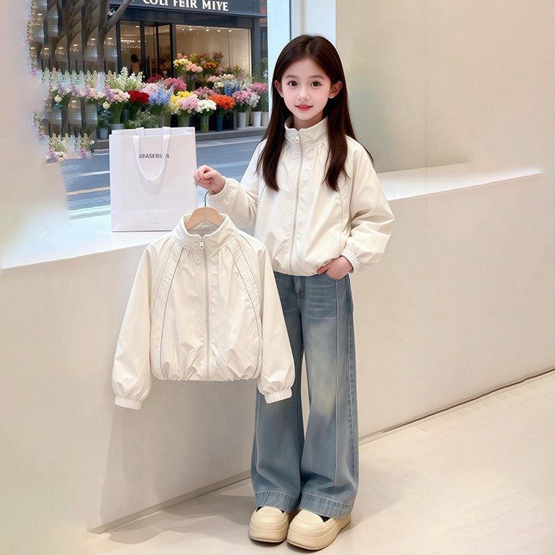 Girls' Jacket Spring and Autumn 2026 New Stylish Children's Spring Coat for Girls, Super Nice Casual Windbreaker Girls' Jacket Spring and Autumn 2026 New Stylish Children's Spring Coat for Girls, Super Nice Casual Windbreaker