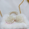 Demi-season fashionable one-shoulder bag for princess, wholesale, Korean style