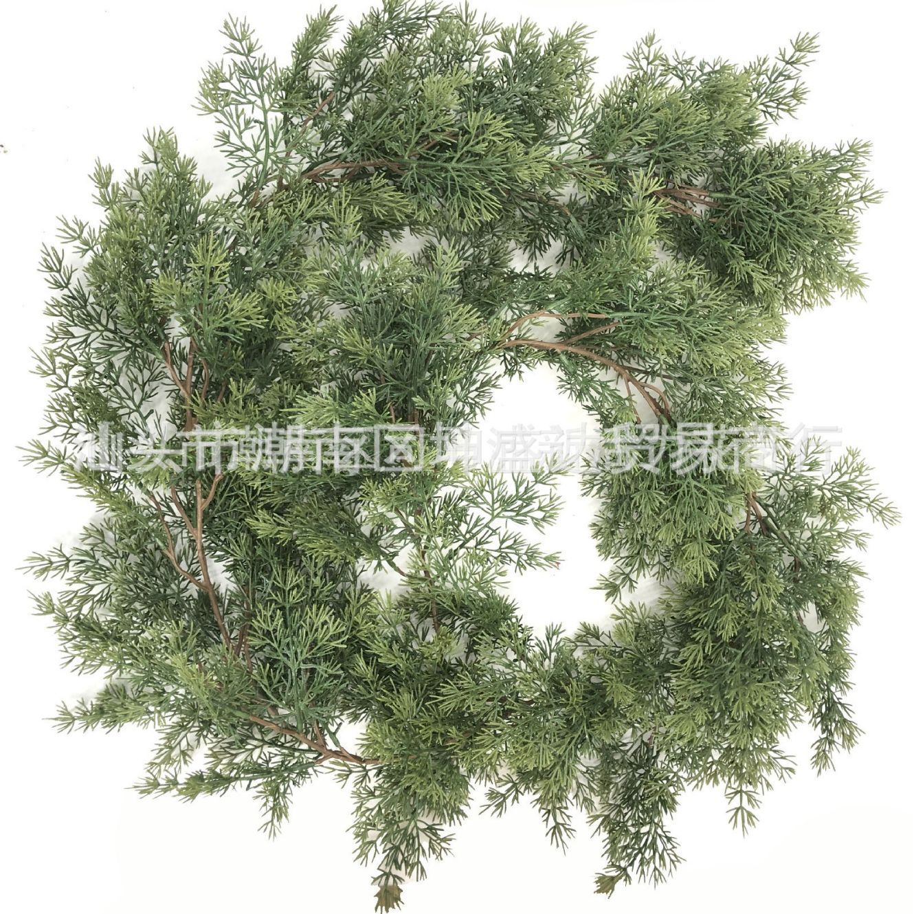 Artificial rattan Longbai pine Vine dog tail rattan pine vine wall hanging shopping mall exhibition store plant wall shooting props Rattan