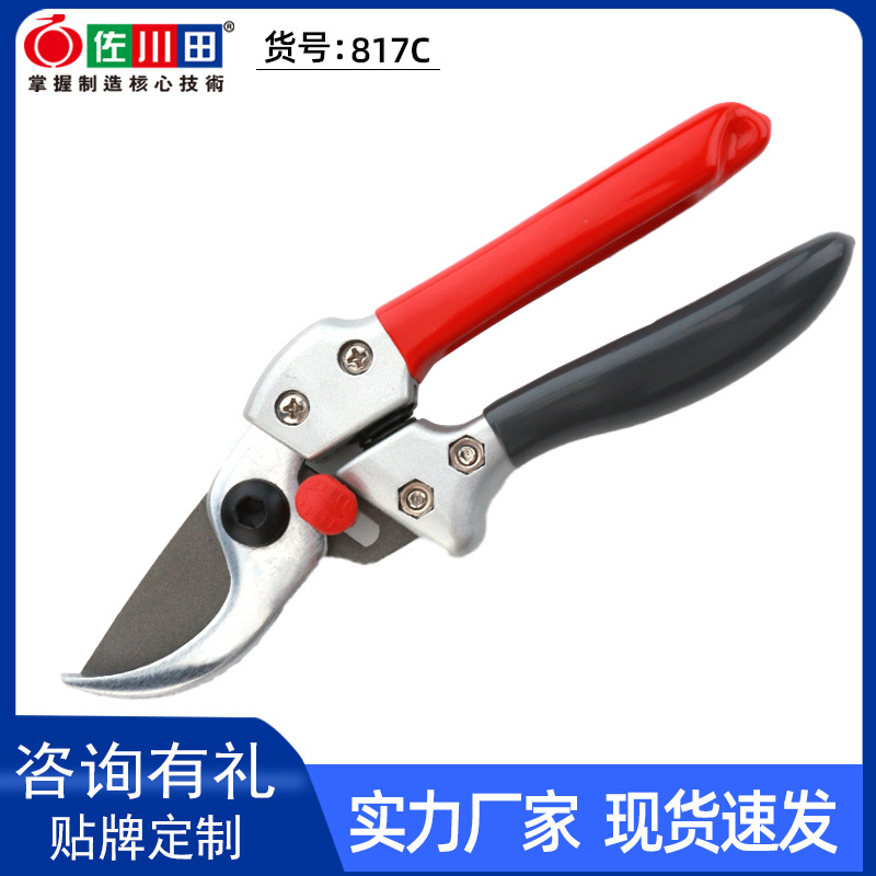 佐川田817C 园艺剪日本钢SK5修枝剪刀果树花艺树枝剪园林工具剪刀