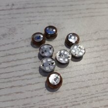 新款洞洞鞋圆灯特小尺寸红绿蓝LED电子闪光灯玩具服饰配件鞋