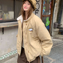 2025年冬季新款韩版百搭棉服女宽松小个子时尚加厚立领棉袄外套潮