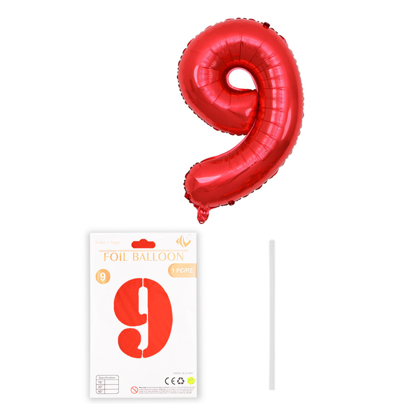 Globo digital de 16 pulgadas tapa dura tarjeta de papel de embalaje independiente película de aluminio Globo Decoración de fiesta de cumpleaños papel de aluminio al por mayor