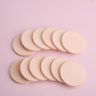 Chuanqier Sponge Puff for Makeup Artists, Non-Shedding Beauty Puff, Disposable Cotton Combination Set, Cross-Border