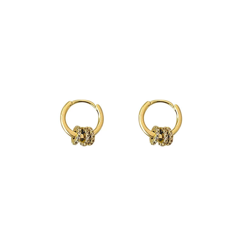 Серьги (Baoyu) металлическая серебряная игла, простой элегантный дизайн, высокое качество